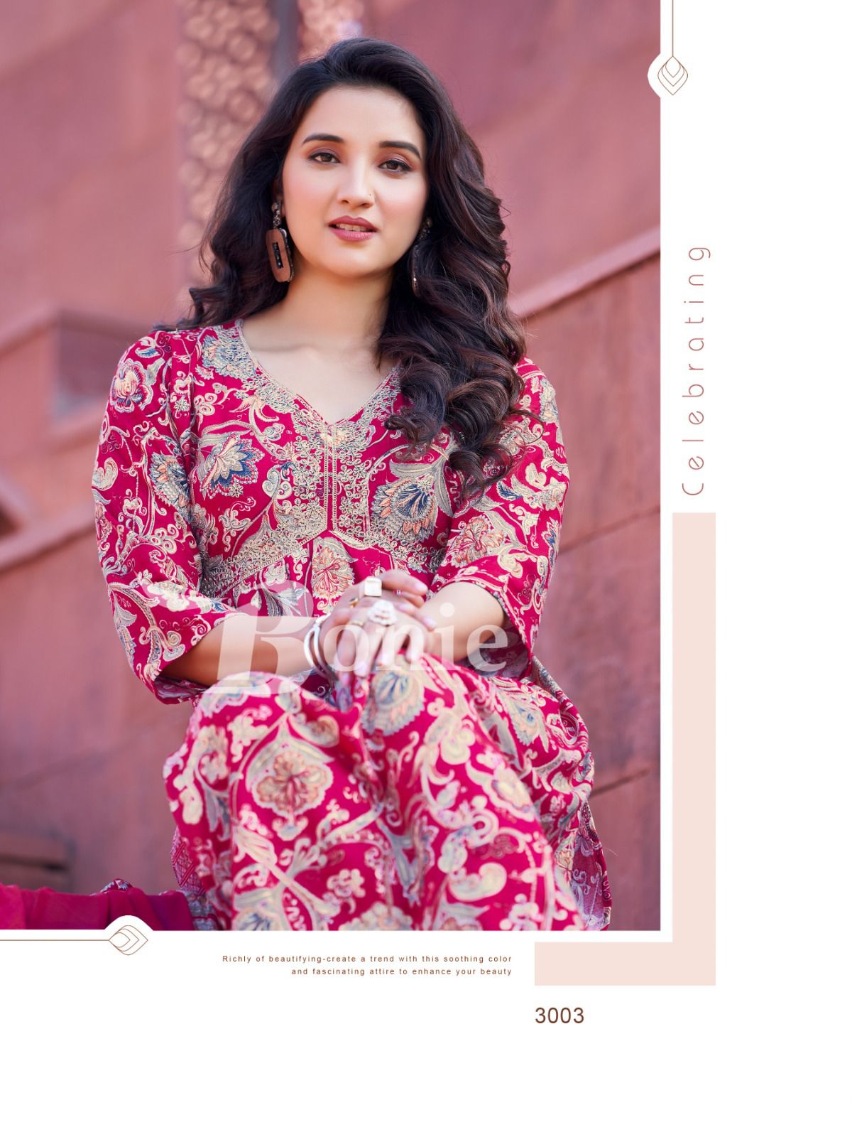 Gulzar Vol 3 By Bonie Rayon Printed Alia Cut Kurti With Bottom With Dupatta Wholesale Price In Surat
